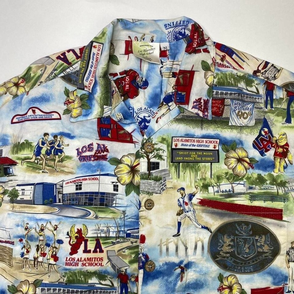 Los Alamitos high school Hawaiian button down shirt